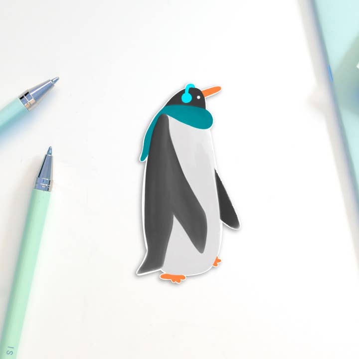 Arctic Penguin Sticker for wholesale by inkpaperfable