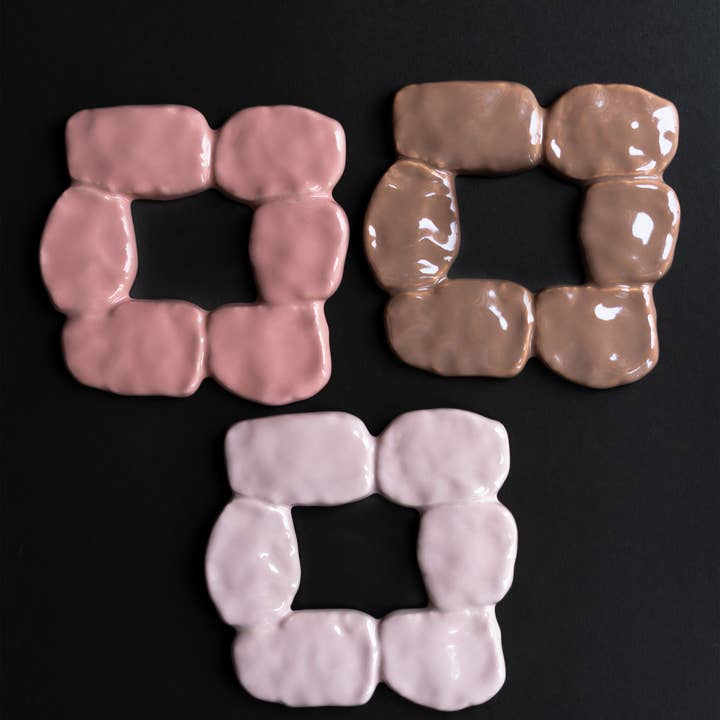 Sisi, house of style BV - Wholesale Dimensionele/3D-muurkunst - Sisi keramische fotolijst, roze1