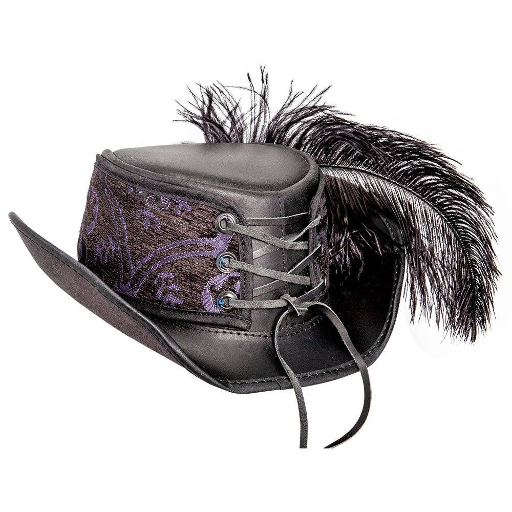 American Hat Makers - Vendita all'ingrosso Fedora - Unisex - Cappello da Festival in Pelle - Stile Reversibile Ren11