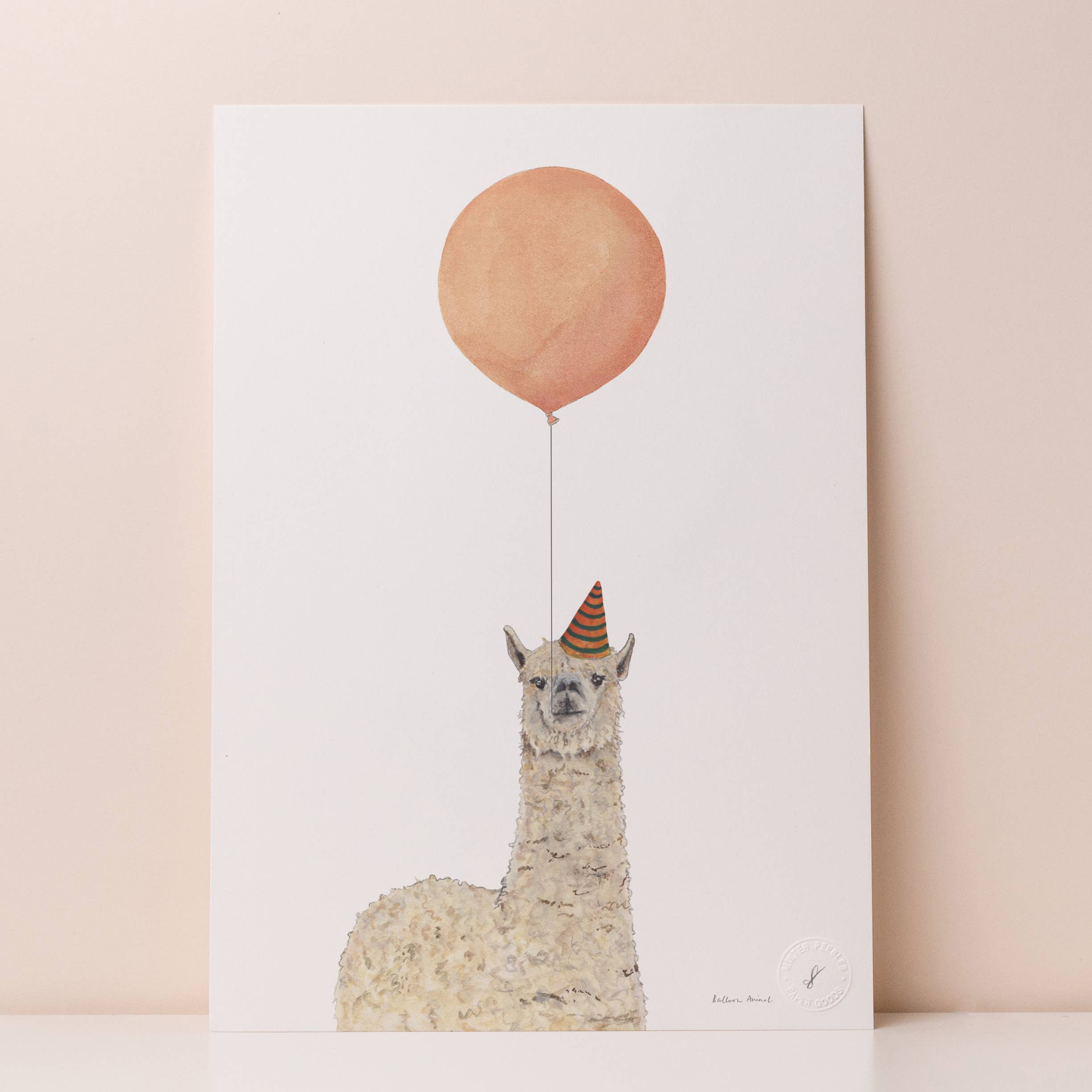 Mister Peebles - Venta al por mayor Ilustración - Animal Print globo - Llama0