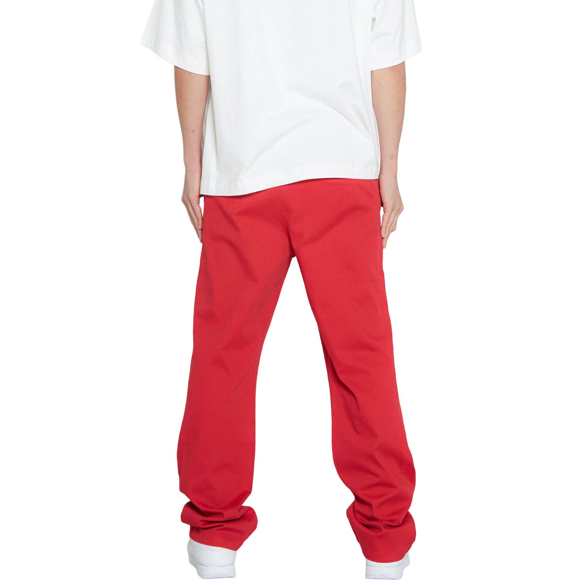 Konus Men's Baggy Chino Pants in Red for wholesale on Faire3