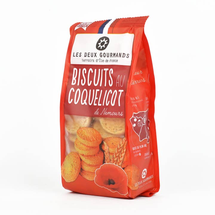 Poppy cookies — 150g bag for wholesale by LES DEUX GOURMANDS