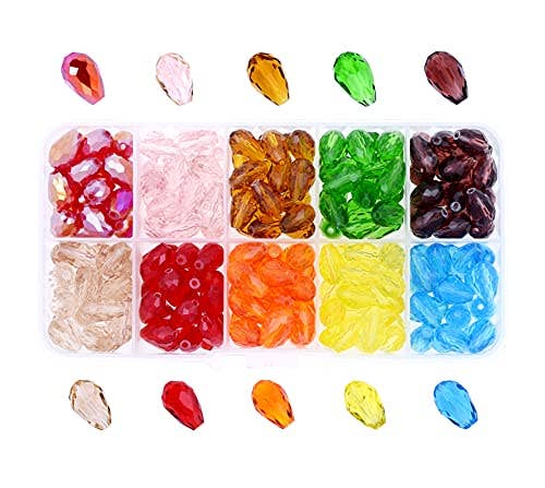 Mandala Crafts - Wholesale Beads - Faceted Bicone Crystal Glass Beads for Jewelry Making16