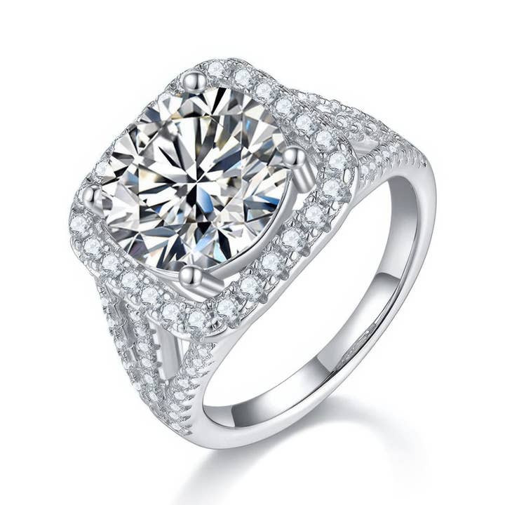 Sparkile - Wholesale Cocktail/Statement Ring - 5 Carat Moissanite Engagement Ring