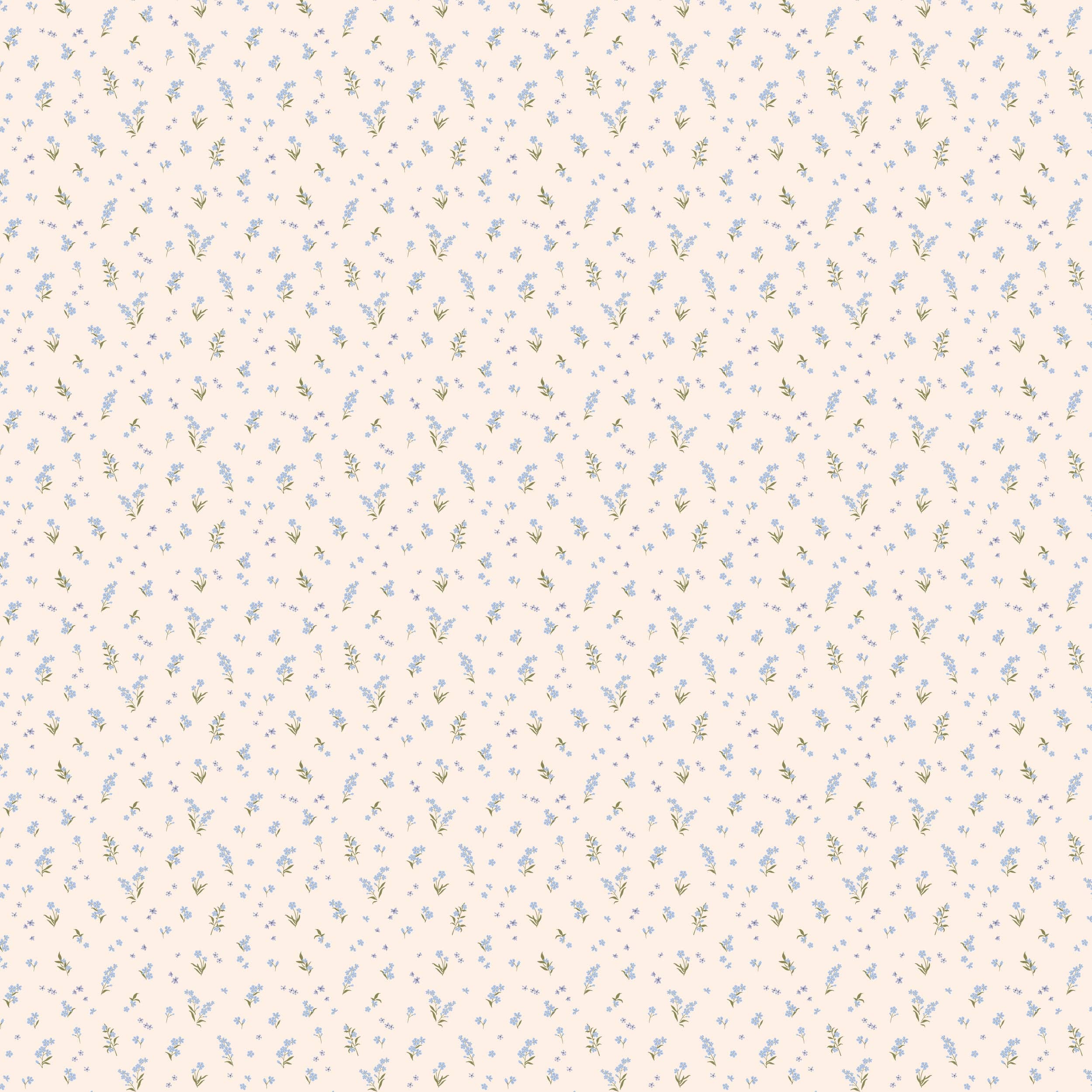 Fox & Fallow - Wholesale Swaddle - Baby - Forget-Me-Not Organic Muslin Wrap Swaddle1