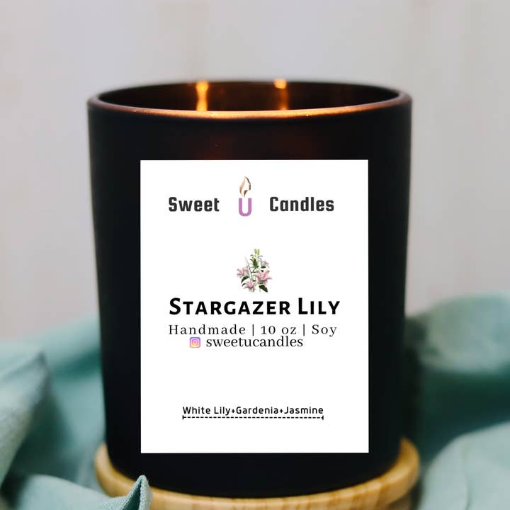 Stargazer Lily Candle for wholesale by Sweet U Candles