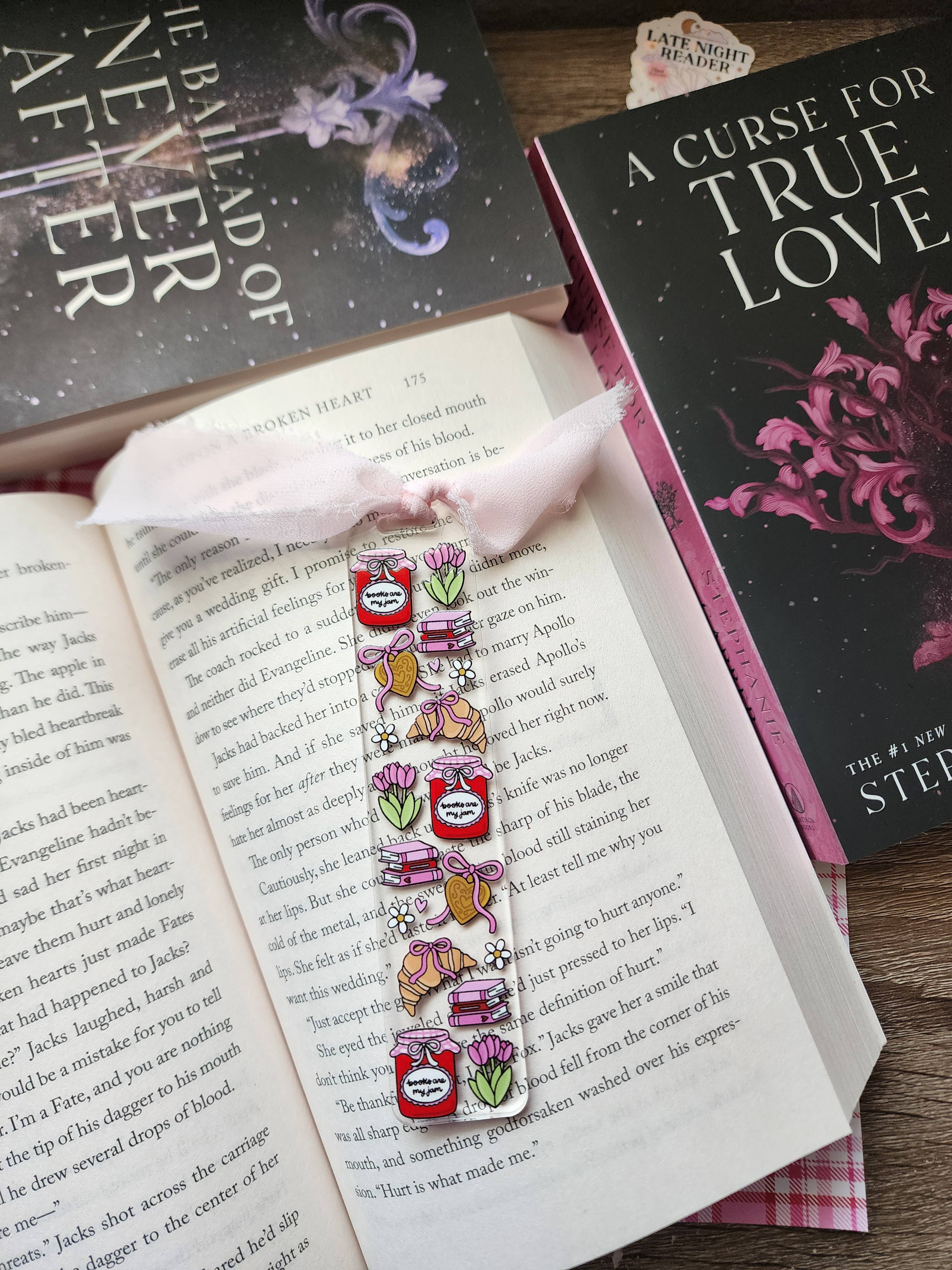 Sun Moon & Stars Co. - Wholesale Bookmark - Books are my Jam Acrylic Bookmark| Book Accessories0