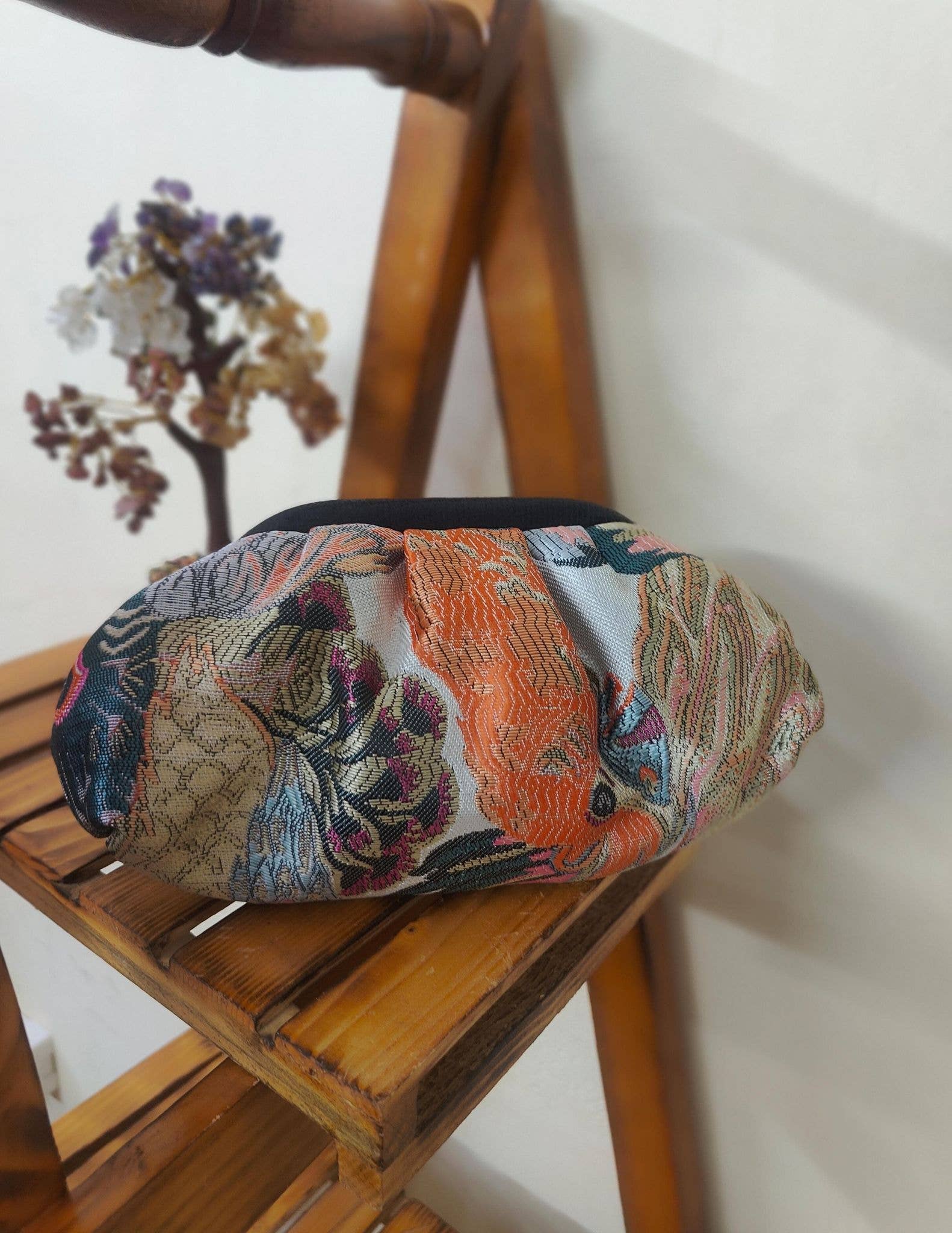 ACUS - Wholesale Clutch Bag - Women's - Small Cloud Bag Multicolor Oriental Scene0
