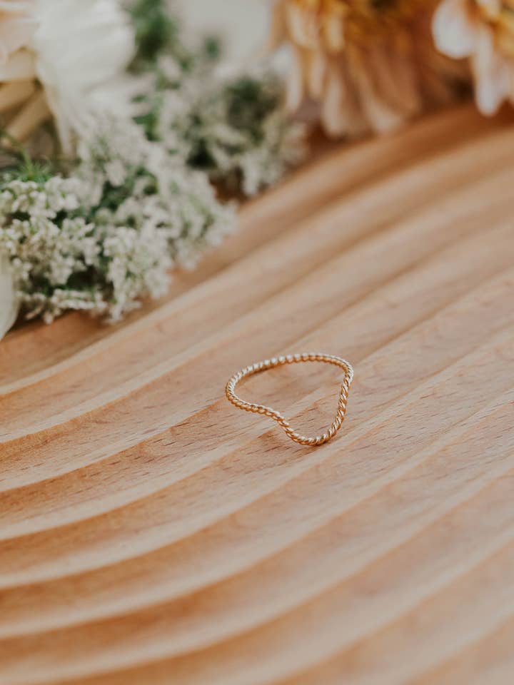 Dune Ring | 14kt Gold Fill + Sterling Silver for wholesale by Hello Adorn