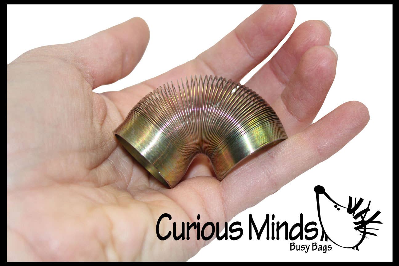 Curious Minds Toys - Wholesale Fidgetspeelgoed - Kinderen - 1 klein metalen springspeeltje - Sensory Fidget Toy0