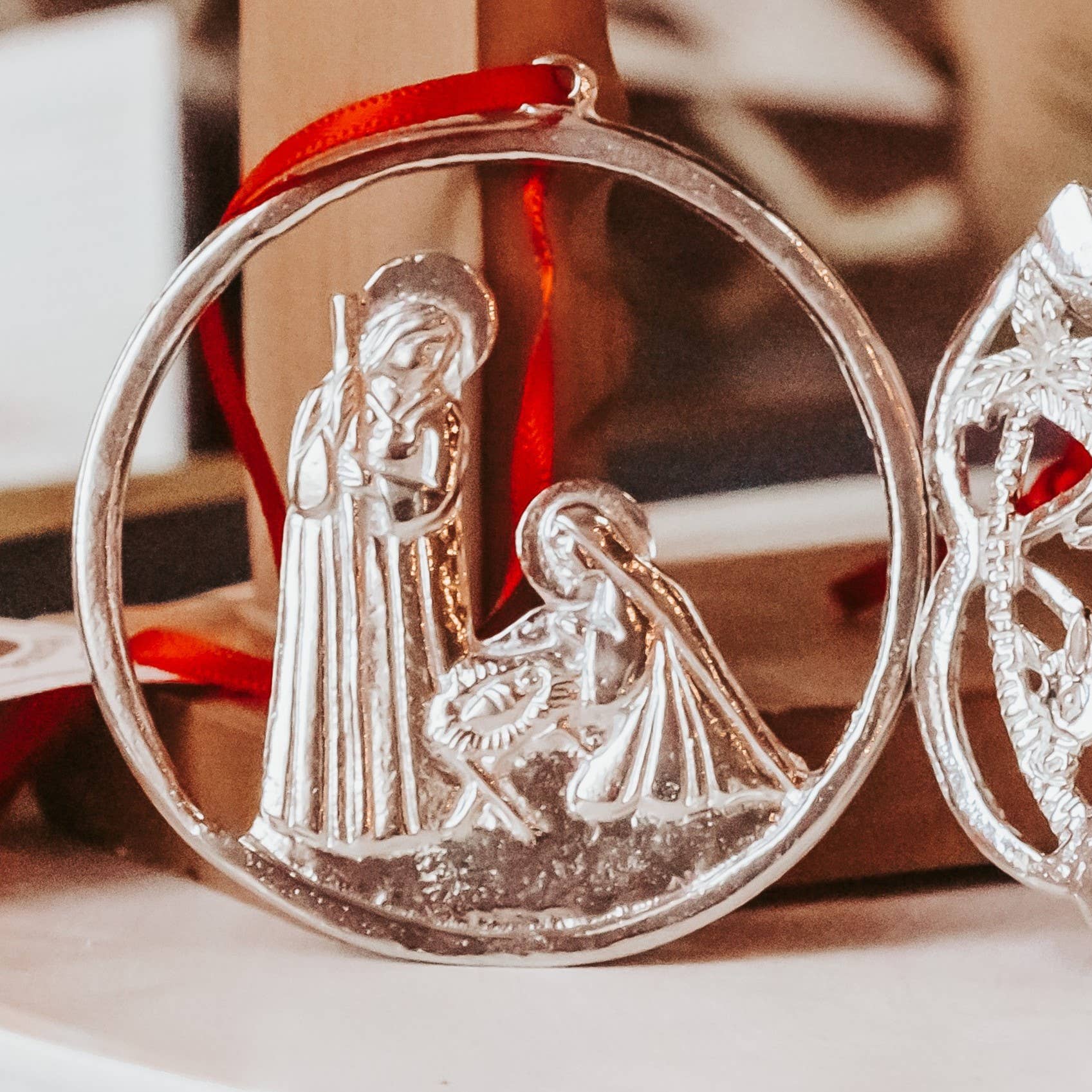 House of Morgan Pewter - Wholesale Ornament Set - Handmade Nativity Ornaments - Baby Jesus Manger Gifts10