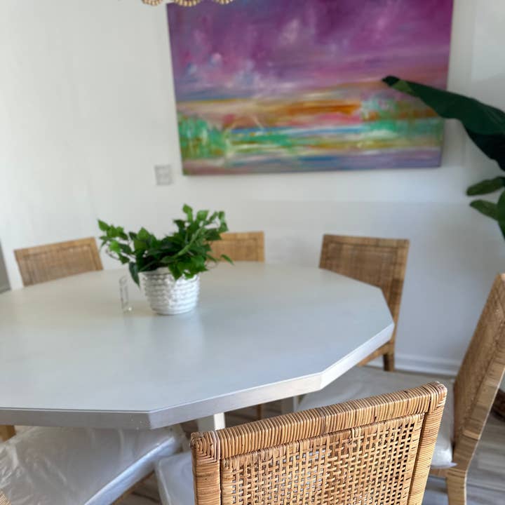 Hayes Dining Chair w/Brass End Caps for wholesale by Auden & Avery