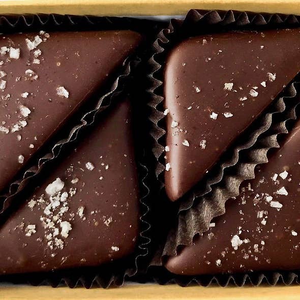 Whiskey Truffles - 4pc Box for wholesale by Missionary Chocolates