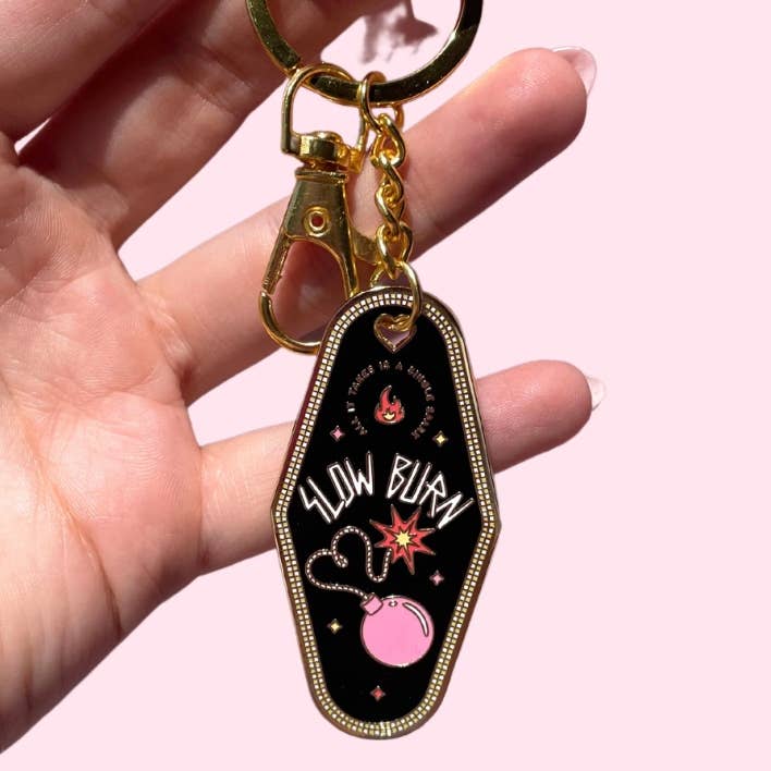 Well Versed Goods - Wholesale Keychain - Women's - Bookish Keychain - Slow Burn