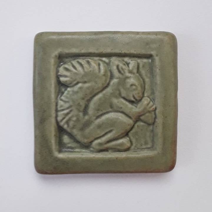 Whistling Frog Tile Inc. - Wholesale Wall Tile - Squirrel Art Tile 3x3"