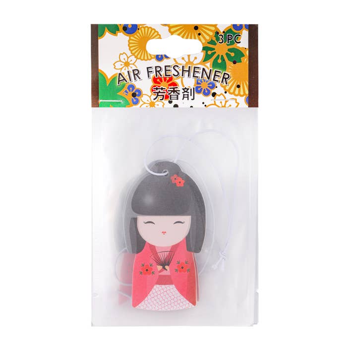 Urban Tokyo – wholesale Air freshener – Kokeshi Dolls 3 Piece Air Freshener Pack Lavender Scent (6/168)