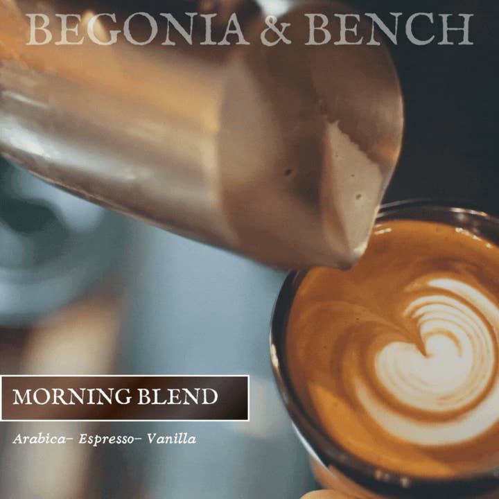Morning Blend™ - 9oz. Amber Jar Candle - By Begonia & Bench® for wholesale by Begonia & Bench