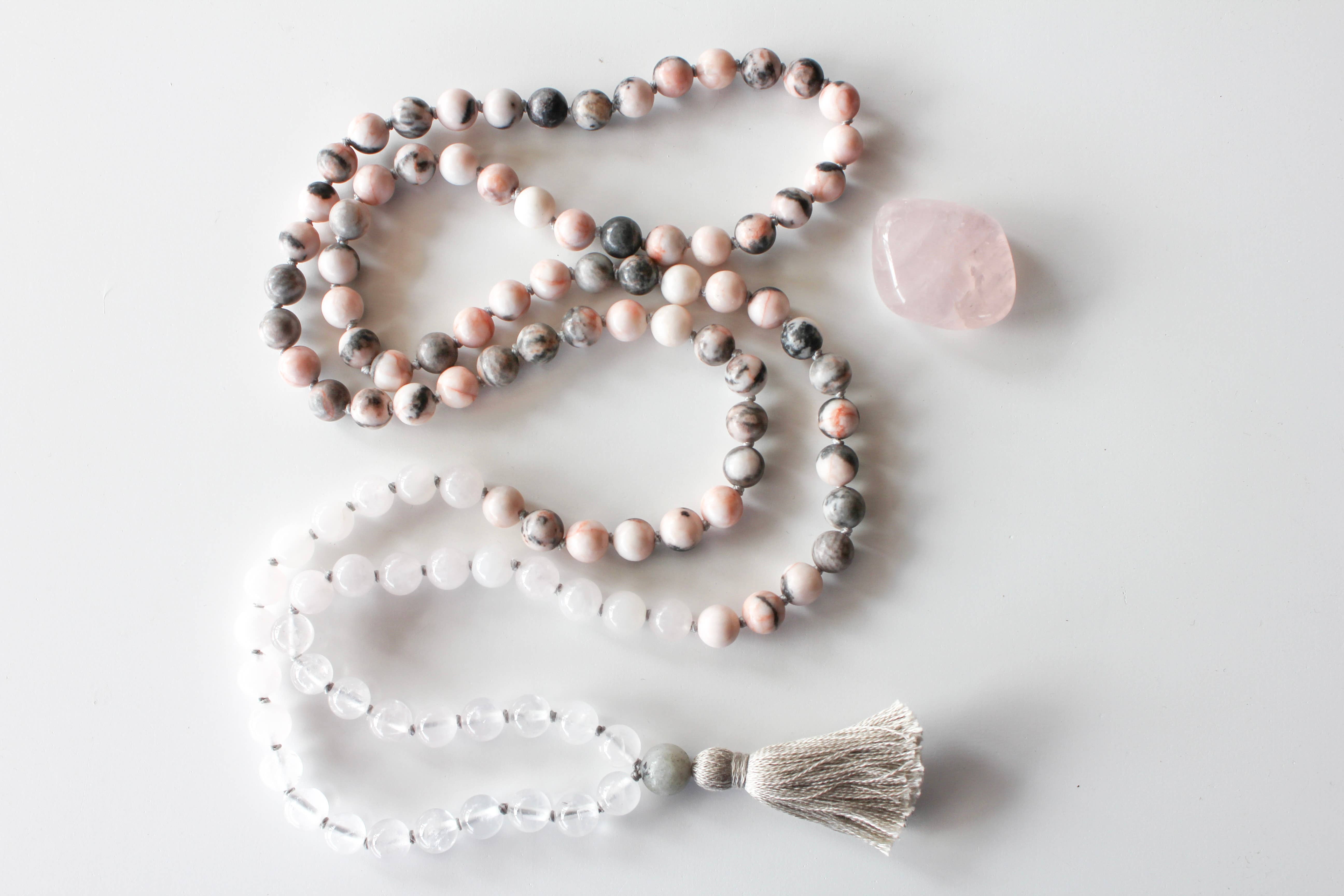 MadeByTheMoonchild - Wholesale Prayer Beads Necklace - Crown Chakra Illumination Mala | Elevate Your Consciousness7
