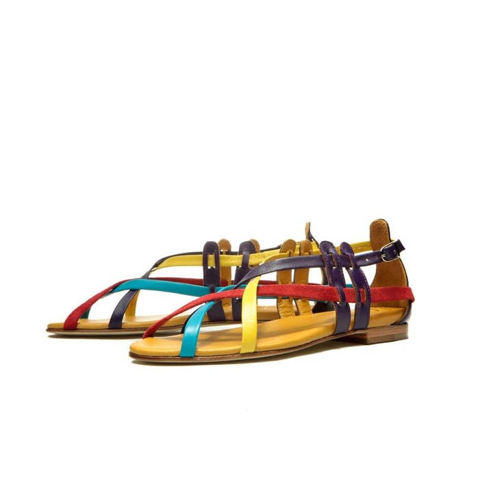 Flat Sandals – Ixia – Multicolor for wholesale by Milenika shoes