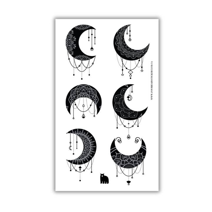 Lunes Mandala pour la vente par Four Bears Sticker Club