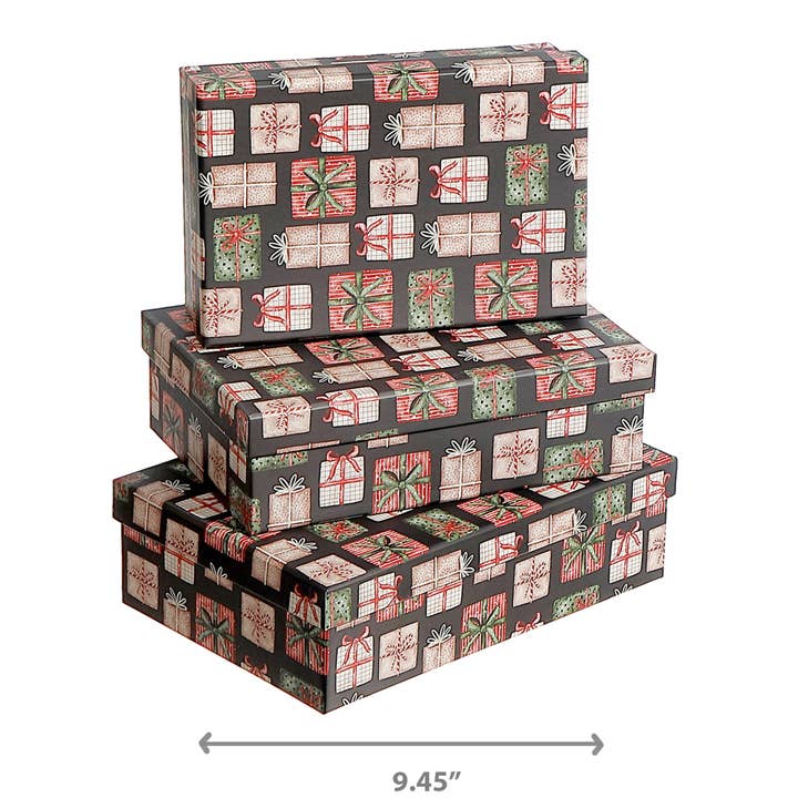 IH Casa Decor - Wholesale Gift box - RECT. NESTING BOXES (PRESENTS) (SET OF 3)2