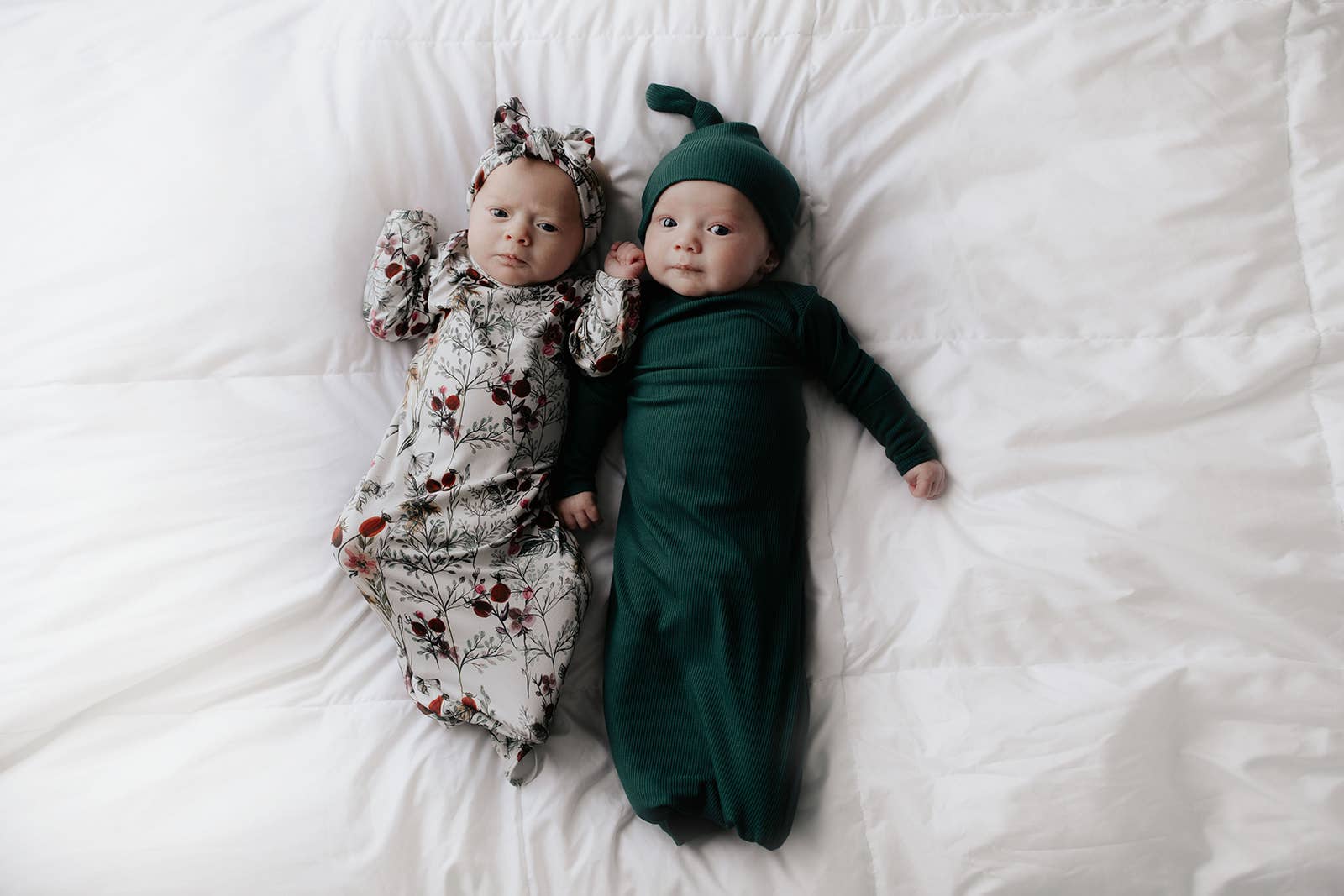 Three Little Tots - Wholesale Babygown - Baby - Floral Flower Knotted Gown1