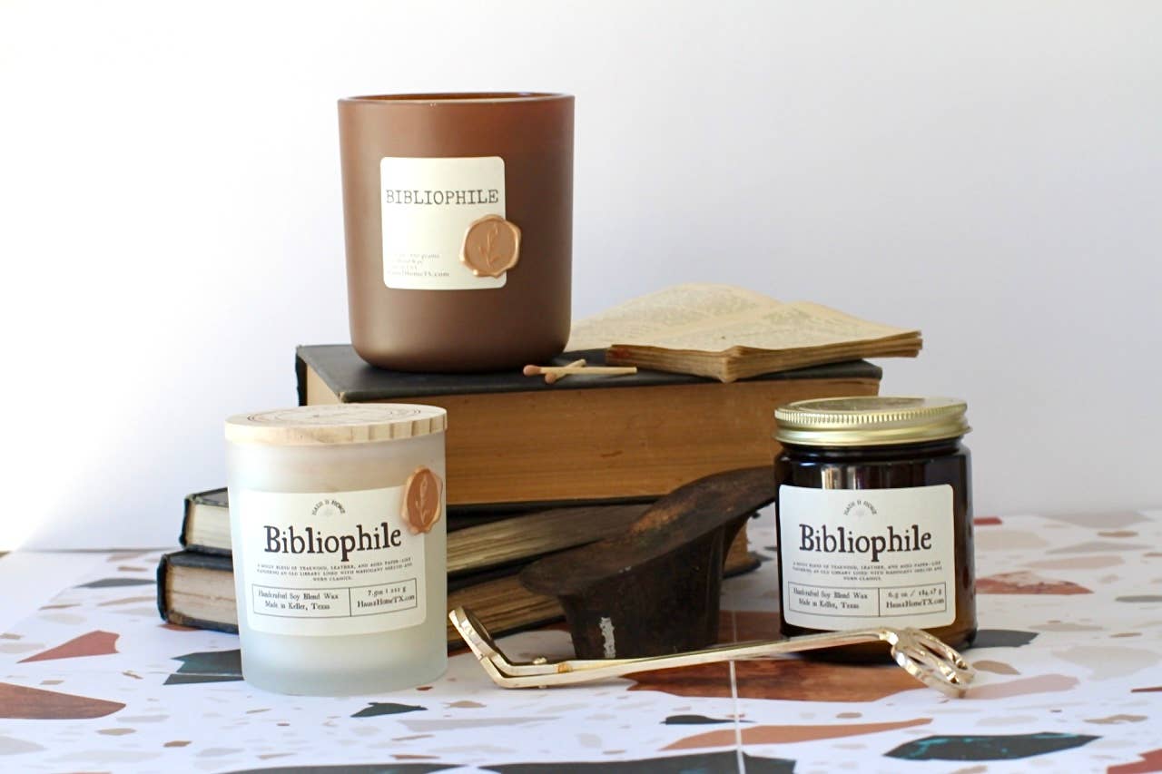 Haus II Home, LLC - Wholesale Jar/Filled Candle - Hand-Poured Candle - Bibliophile6