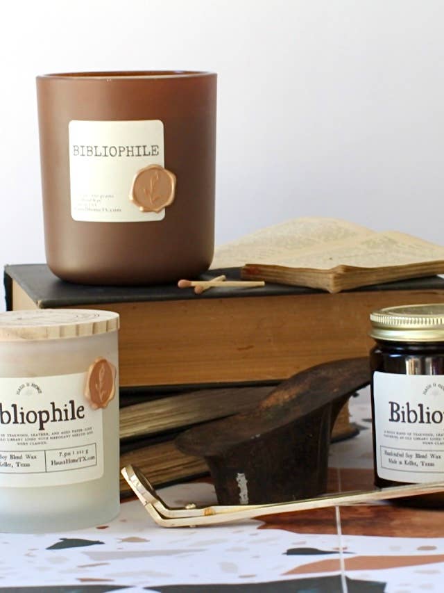 Hand-Poured Candle - Bibliophile for wholesale by Haus II Home, LLC