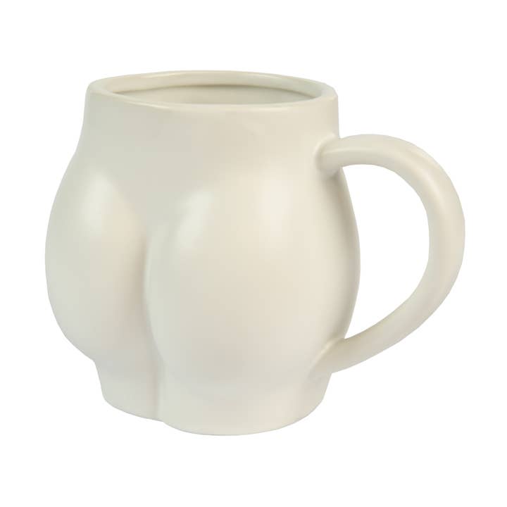 White “Ass” Mug for wholesale by Fisura