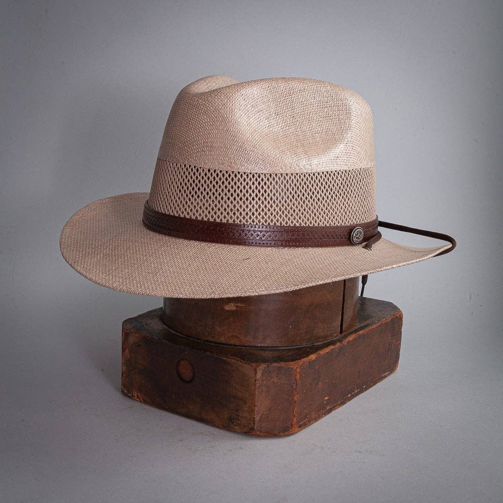 American Hat Makers – Großhandel Strohhut – Unisex – Safari Strohhut mit Belüftung - Stil Milan3