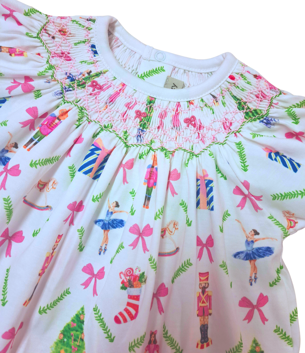 Marco and Lizzy - Vente Robe – enfant - Robe "Casse-Noisette" à smocks pour fille3