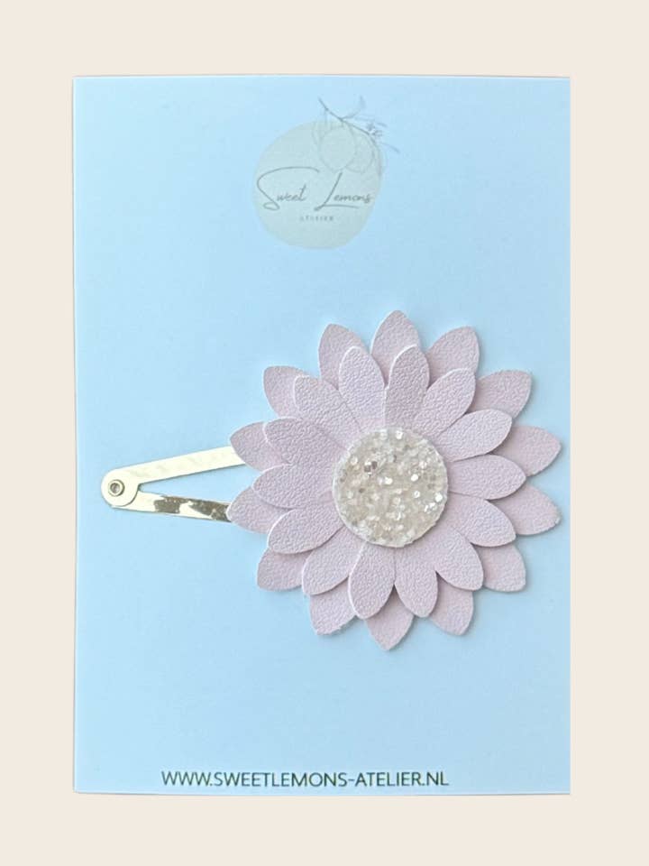 Clique-clac Barrette - Dahlia Blush pour la vente par Sweet Lemons Atelier