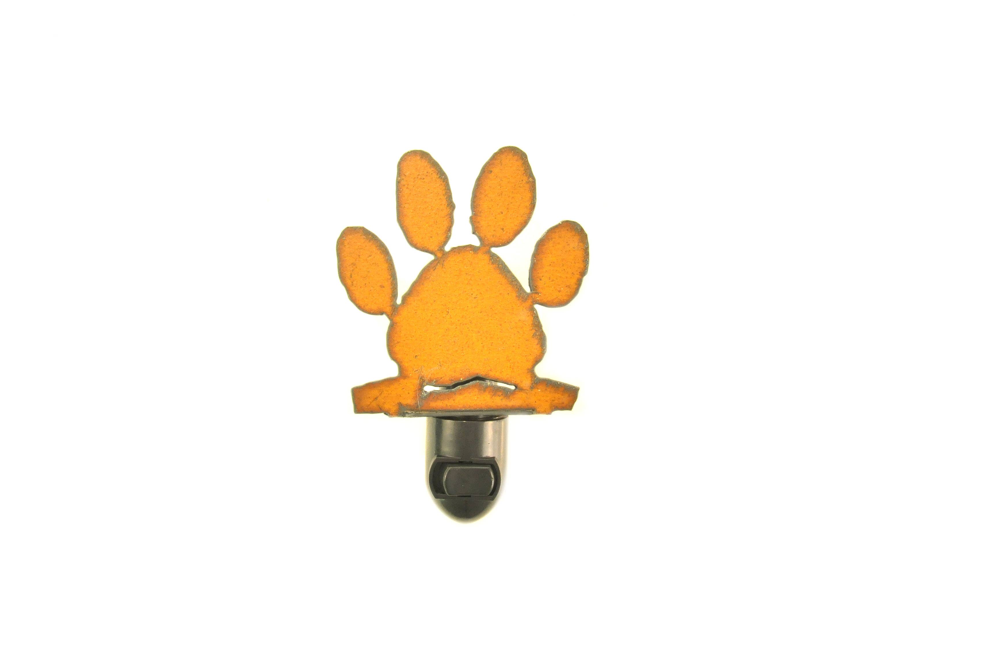 Universal Ironworks USA - Wholesale Night Light - Paw Print Pet Lover Image Rustic Nightlight