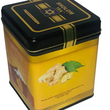Sholom Tea - Wholesale Loose Tea - Jewish Gifts & Holiday Teas in Attractive Square Tins 25