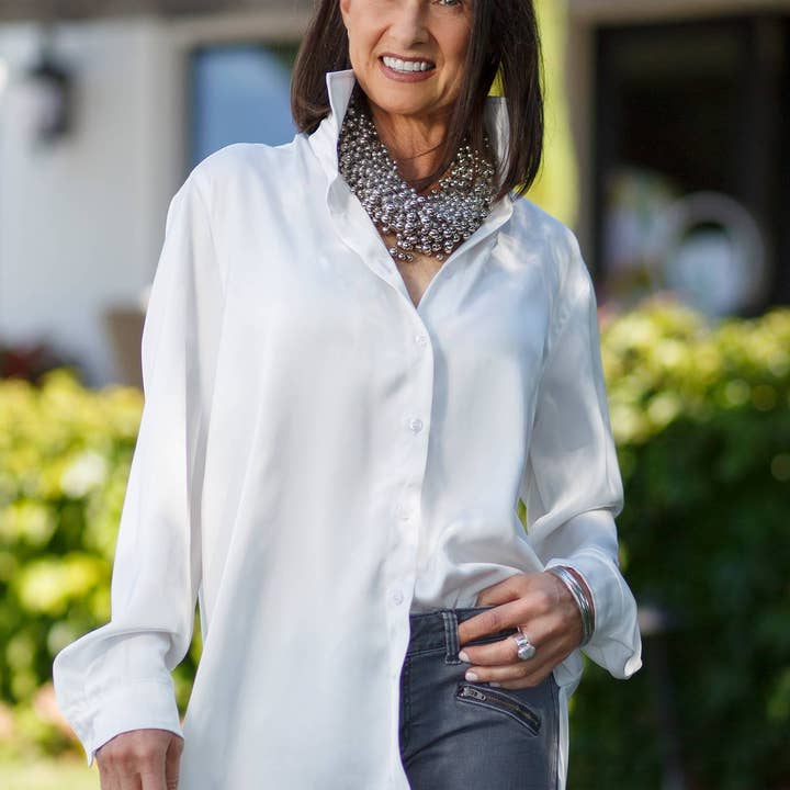 Camisa de viscosa Cameron para venta al por mayor de Arte Italica & Crown Linen Designs