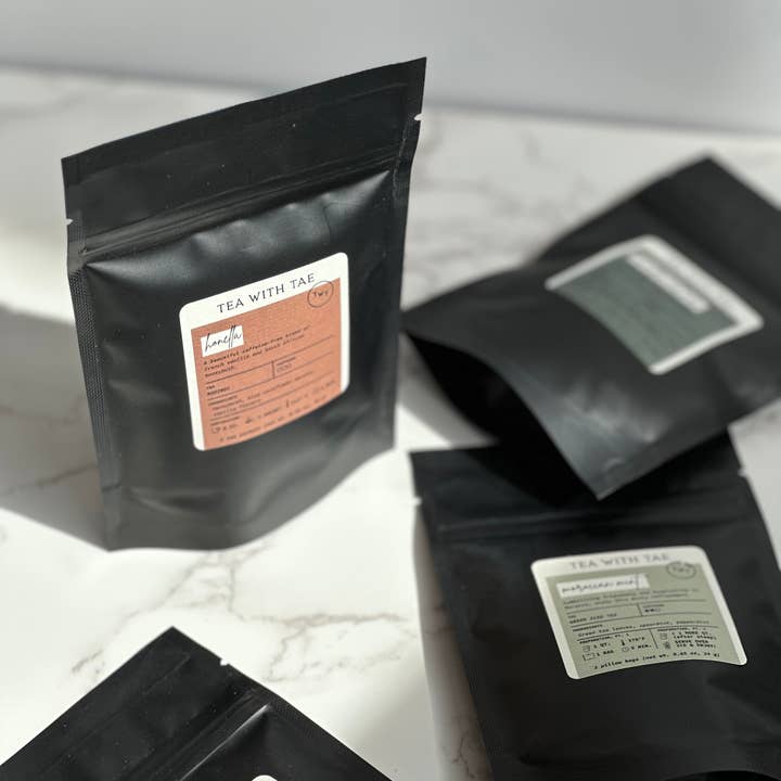 Tea with Tae – wholesale Tea bags – Honella Honeybush Herbal Tea Small Gift Pouch (5 tea bags)3