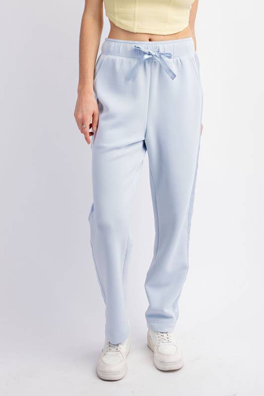 Sunday Morning - Wholesale Lounge Sweatpants/Joggers - Women's - P146237 Straight Leg Jogger with Side Satin Detail10