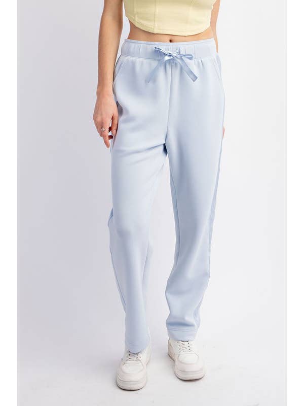 Sunday Morning - Wholesale Lounge Sweatpants/Joggers - Women's - P146237 Straight Leg Jogger with Side Satin Detail10