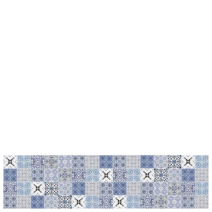 Tapis couloir en vinyle « Faro » bleu pour la vente par Laroom