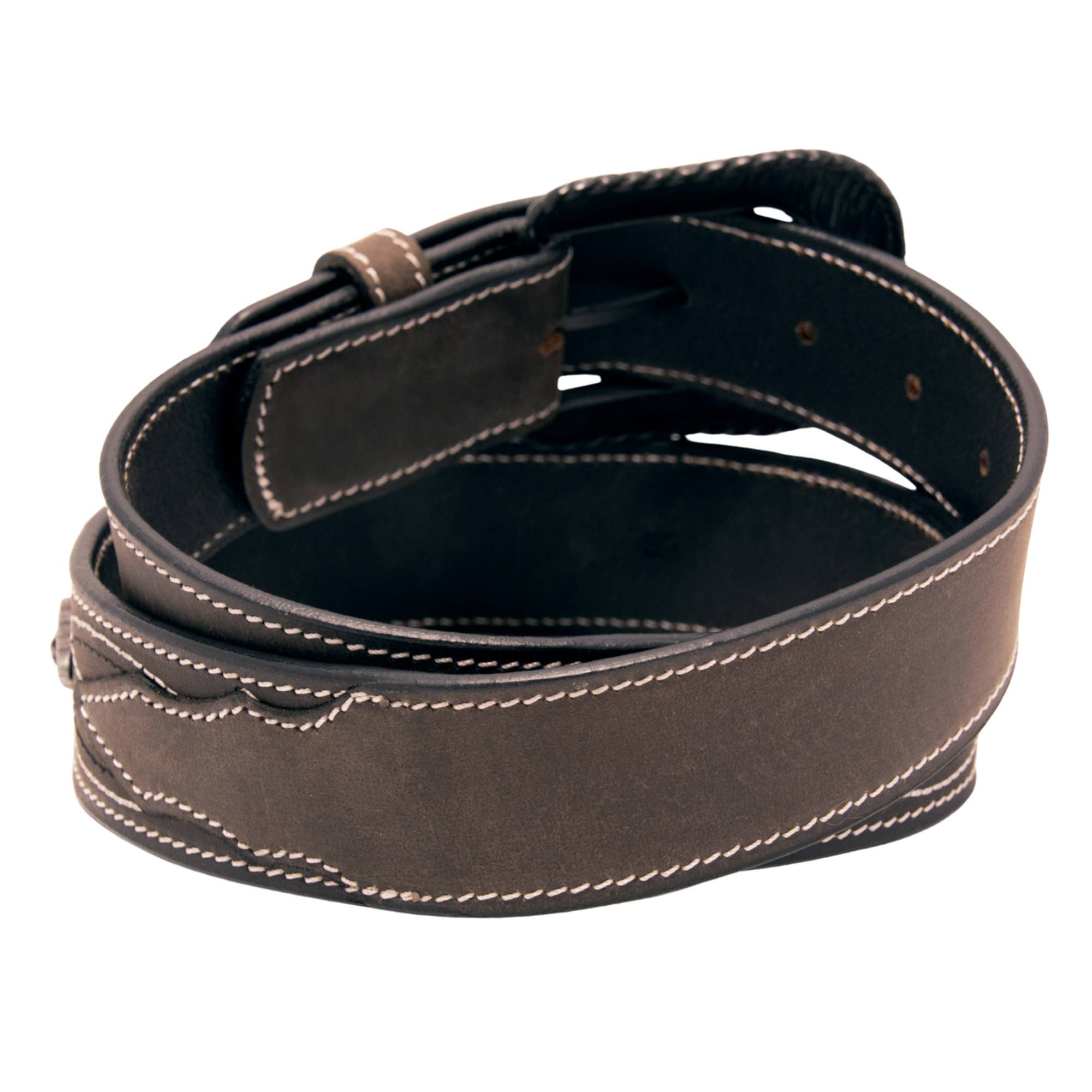 Western Express - Wholesale Belt - Unisex - Stitched Concho Top Grain Leather Belt2