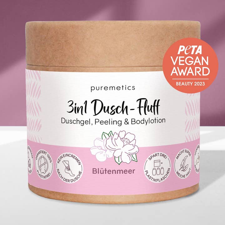puremetics GmbH - Wholesale Body Wash/Shower Gel - 3-in-1 shower fluff 'Sea of Blossoms'0