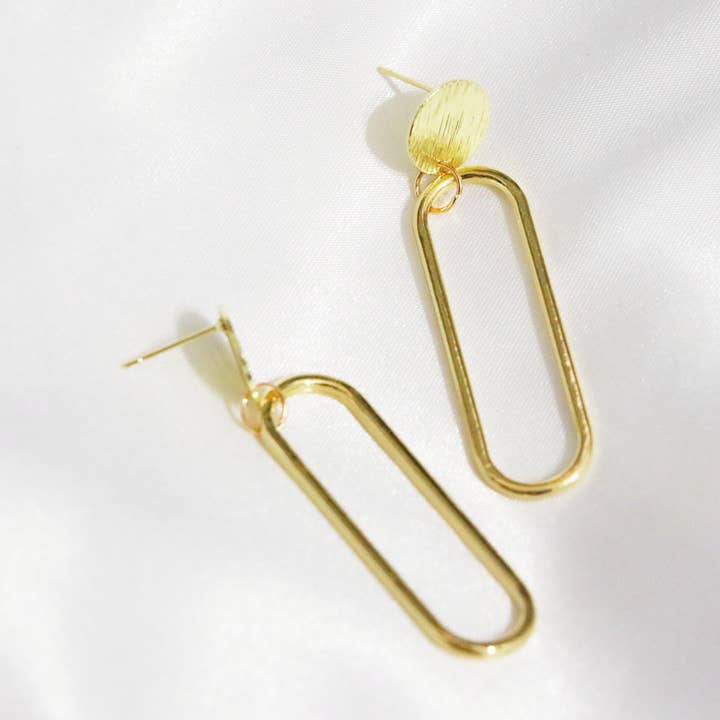 Minimalist Earrings, Minimalist Hoop Jewelry, Gold Earrings for wholesale by The Willow Creek Studio