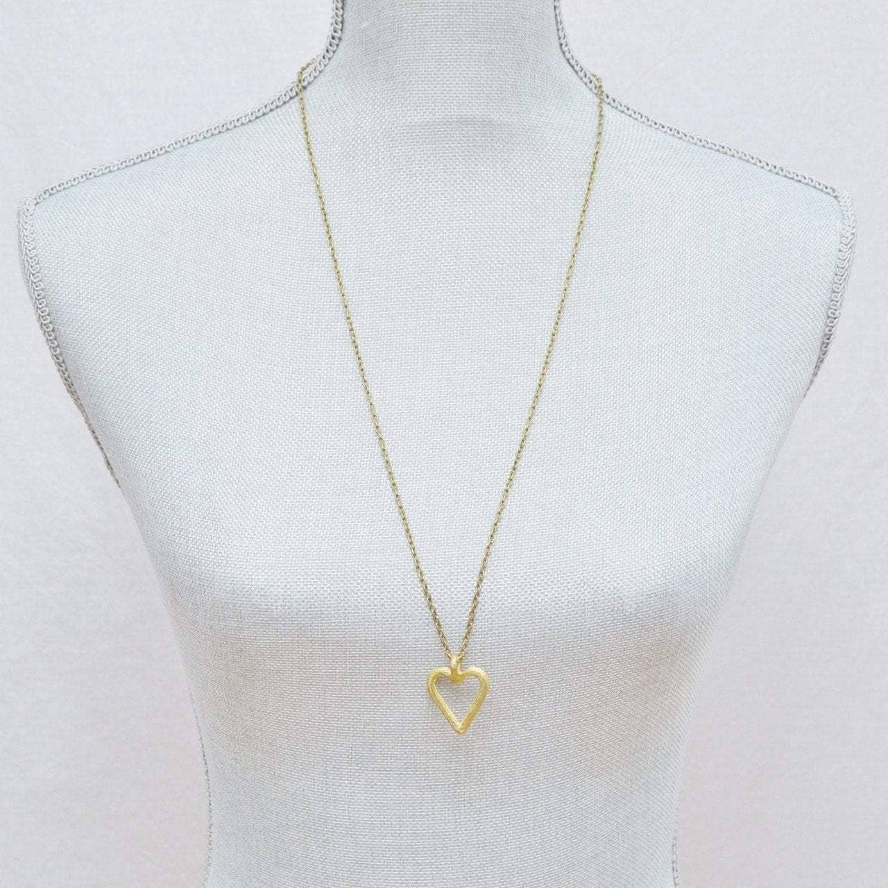 Alora Boutique Inc. - Wholesale Pendant/Charm Necklace - Akoma | Heart Pendant Necklace | Recycled Brass3