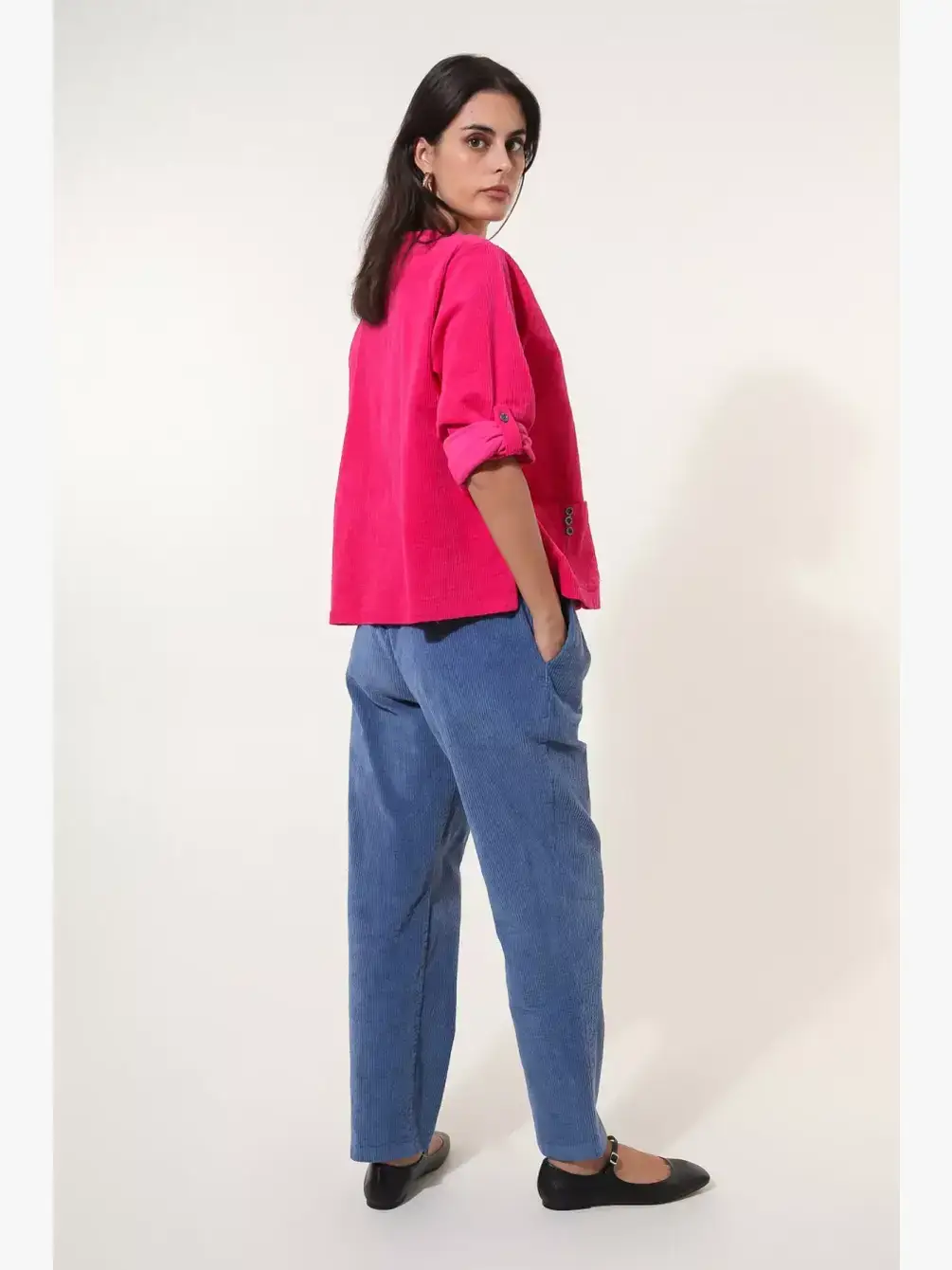 la maison des fibres naturelles – Großhandel Hose – Damen – Hose 68121 aus dickem Cord, 100 % Baumwolle5