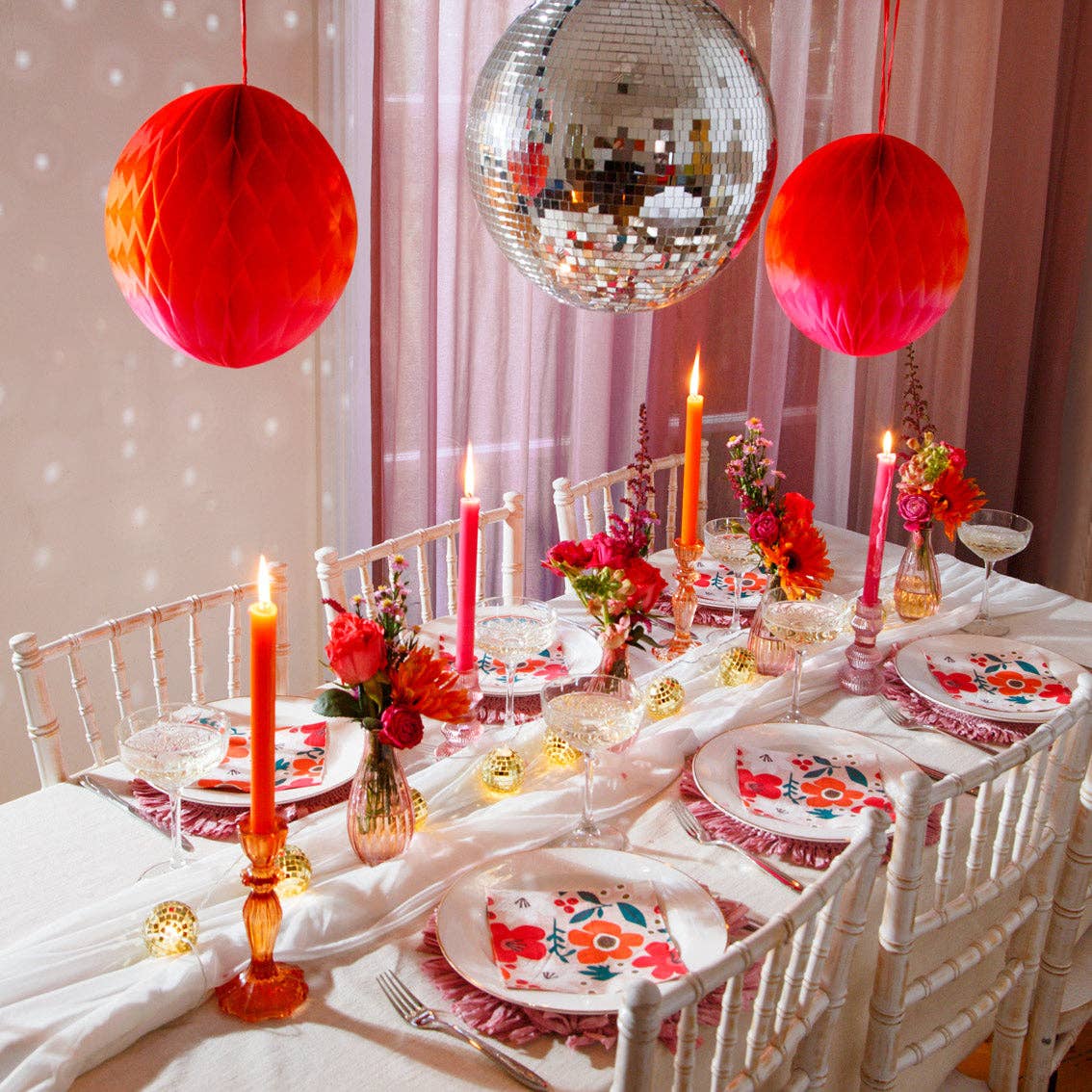 Talking Tables EU - Wholesale String Lights - Gold Disco Ball String Lights | 1.5m |5