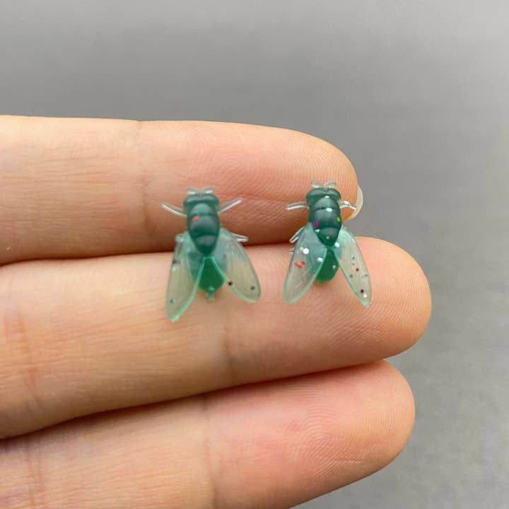 Mio Queena - Wholesale Stud/Post Earrings - Silicone Fly Ear Studs5