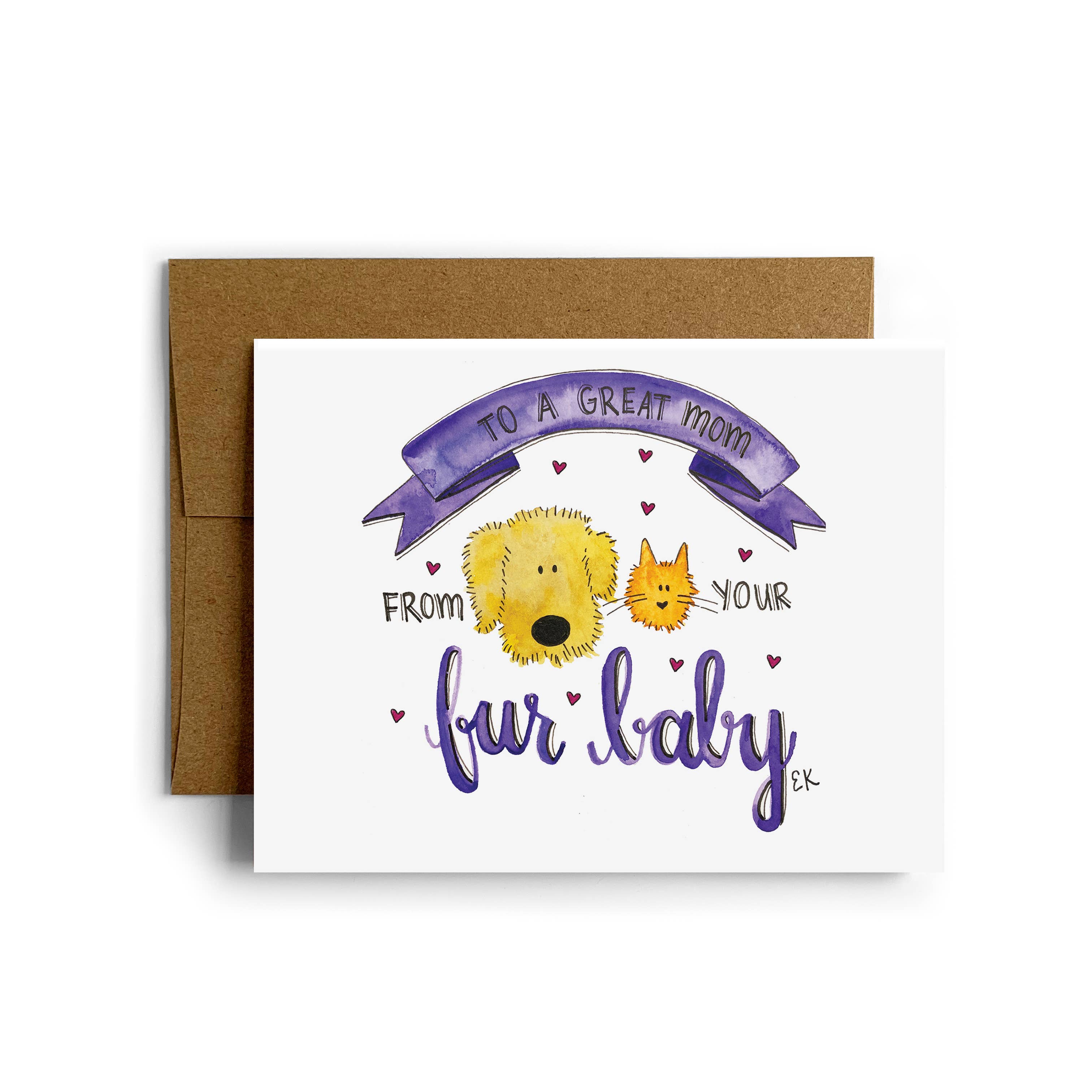 Eileen Graphics - Wholesale Gewone wenskaart - Bont Baby-kaart