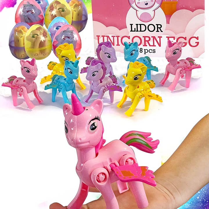 Lelaffet – wholesale Leksaksset - Barn – 4 Pack påskägg Suprise Unicorn Party favör gåva leksaker Set