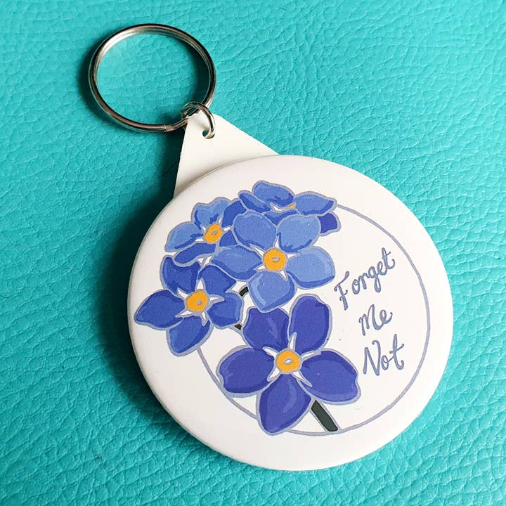 Hashley Art - Wholesale Keychain - Women's - Forget me Not Keyring