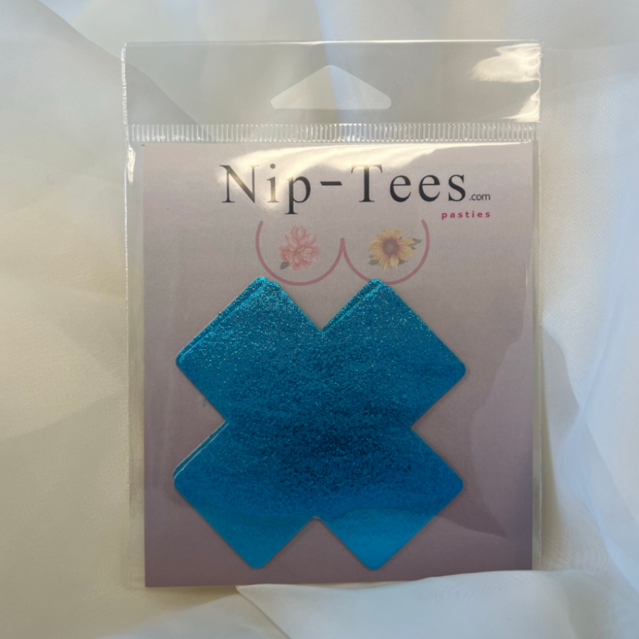 Niptees - Vente Cache-téton – femme - Couvre-tétons métallisés en forme de croix en forme de croix6